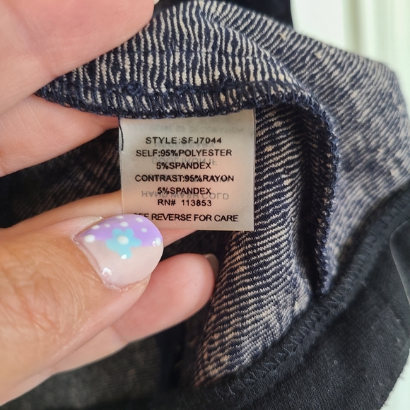 41 Hawthorn Stitch Fix Blue Asymmetric Zip Up Soft Jacket Size XS - Picture 11 of 11